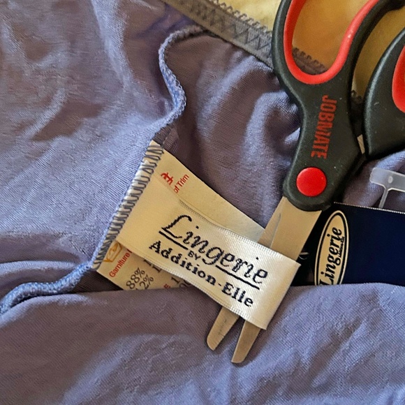 BRIEFS, TWO, NYLON LYCRA, PURPLE, SIZE 4X, ADDITION ELLE, TAGS ON, NEW NEVER WOR - Picture 6 of 6